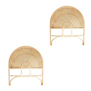 Cabecero de Ratán Tejido Estilo Boho Chic, Diseño Personalizado de Pavo Real y Flores, Marco de Cama de Lujo Hecho a Mano, Decoración al por Mayor de Vietnam - Product Image 3