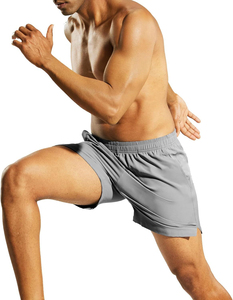 Venta al por mayor de ropa deportiva para hombre casual de poliéster transpirable de entrenamiento de poliéster pantalones cortos para correr de secado rápido gimnasio pantalones cortos de fitness - Product Image 3