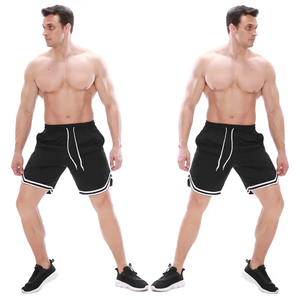 Shorts de basketball unisexes imprimés, respirants, en mesh, pour entraînement sportif, avec logo personnalisé, poches, noir, rouge, gris, vert, blanc, pour équipes adultes - Product Image 6