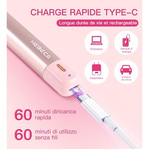 Kit de tondeuse électrique 3-en-1 pour femmes, rechargeable par USB, étanche, portable, pour l'épilation des oreilles, du nez et des sourcils, en plastique - Product Image 2