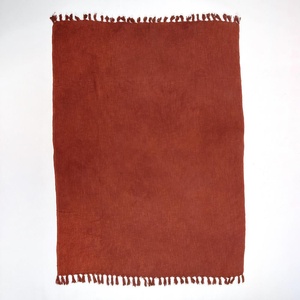 Best Quality Eco-Friendly Boho Style Solid Soft Cotton <b>Throw</b> <b>Blankets</b> Custom Decorative Plain <b>Blanket</b> - Product Image 2