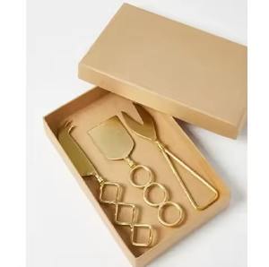 Luxury Kitchen Set Item Gold and Silver Chees <b>Knives</b> with Handle Top Quality Item Stainless Steel <b>Knives</b> Home - Product Image 3