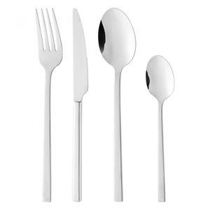 Ensemble de couverts en acier personnalisé, cuillères et fourchettes à prix abordable, design simple, manche de fourchette, ensemble de cuillères à couverts - Product Image 6