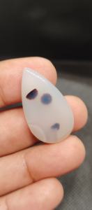 Cabochon en agate blanche naturelle du Montana pour bijoux de haute qualité - Product Image 6