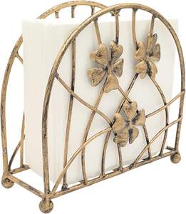 Porte-serviettes en métal durable noir classique L'organisateur élégant pour la maison ou le bureau améliore le décor avec soin - Product Image 5