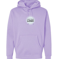 Sweat à capuche surdimensionné brodé en molleton ultra lourd 13,5 oz, style IND5000P, avec panneaux latéraux côtelés et coupe croisée, pour homme