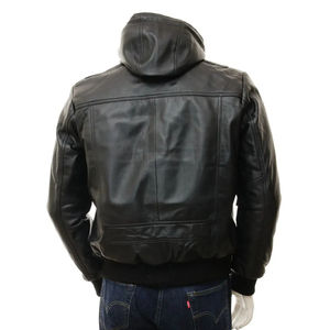 Veste professionnelle faite à la main de qualité supérieure pour hommes Vestes en cuir de mode en couleur noire Veste en cuir de saison respirante - Product Image 2