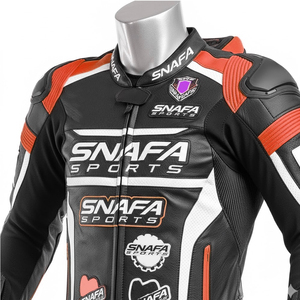 Traje de Cuero para Motocicleta de Nuevo Diseño, Traje de Carreras de Cuero para Motocicleta con Logotipo Personalizado, Ropa de Cuero para Motociclista - Product Image 3