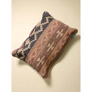 Funda de Cojín Kilim Turco Vintage de 56 x 40 cm para Asientos y Almohadas - Product Image 4