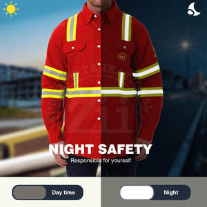 Camisas de Trabajo Resistentes al Fuego y al Calor para Hombre, Personalizadas al por Mayor, Impermeables, Resistentes al Fuego, Transpirables, 250-400C - Product Image 4
