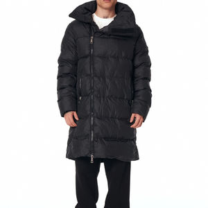 Chaqueta de Invierno para Hombre, Chaqueta Informal con Cuello Alto, Cierre de Cremallera, Cortavientos, Impermeable, con Capucha, Gruesa, Estilo Urbano, con Logotipo Frontal - Product Image 1