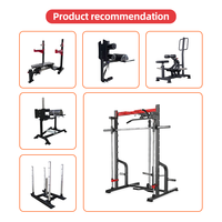 Équipement de musculation professionnel pour la maison, cage de musculation multifonction en acier robuste, machine Smith à double pile de poids 75 kg, entraînement complet du corps