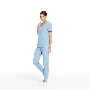 Bestex personalizable mujer Top enfermería Jogger Scrub traje de moda médico Scrubs uniformes para los trabajadores del hospital - Product Image 1