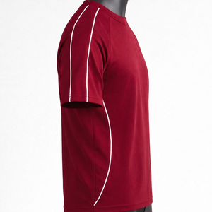 Camiseta Deportiva para Hombre de Secado Rápido, Transpirable, de Poliéster, para Correr y Gimnasio, con Ribete en Contraste, Manga Raglán, Ropa Deportiva Personalizada - Product Image 4