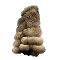 Nouvelle veste bomber tendance pour femmes adultes en fourrure de renard doré naturel, fermeture éclair, chauffante, respirante, coupe-vent, finition soignée