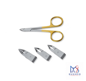 Gold Handle Stainless Steel Cuticle Scissors with Wide Jaw Opening <b>Pointed</b> Blade Durable Design-Size 4" - Product Image 5