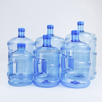 Prix d'usine – Bidon d'eau en plastique PC de 5 gallons (18L, 19L, 20L) – Bouteille transparente avec bouchon à vis et poignée