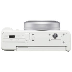 Appareil photo numérique compact ZV-1F pour le vlogging 4K 10x 1080p 64 Go Mémoire Extreme Étui noir Poignée noire Logiciel de montage 20 pièces Blanc Noir - Product Image 2