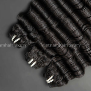 ผมต่อเวียดนามแท้แบบไม่ผ่านกระบวนการ 100% เส้นผมเรียงตัวกันอย่างดี แบบเย็บด้วยเครื่อง  แบบ Double Weft คุณภาพเยี่ยม - Product Image 1