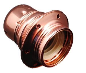 Portalámparas decorativo vintage de metal cobrizo E27 100W (F-Bright 1200604-RO) - Product Image 1
