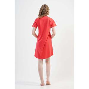 Robe décontractée BAYAN O YAKA KISA KOL ETEGI OVAL TUNIK - Product Image 2