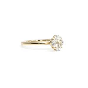 Anillo de diamante con corte Asscher impecable, 2 quilates, D-F VVS1-VS2, diamante cultivado en laboratorio, en oro amarillo de 14K y 18K, para fiesta de compromiso - Product Image 2