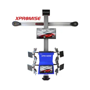 Otomatik garaj ekipmanları araba atölyesi için HD kameralar ile tekerlek hizalama makinesi hedefler özelleştirilmiş renk