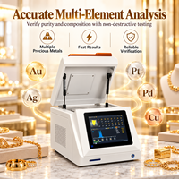 Analyseur XRF d'or pour l'analyse de la composition des bijoux en métaux précieux (Au, Ag, Pt, Pd) avec chambre de test de bureau intégrée
