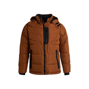 Chaquetas de burbujas Color negro Hombres Chaquetas de burbujas con cremallera lisa - Product Image 6
