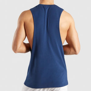 Custom Gym tank Top for <b>Men</b> Dropped Armhole 100% Cotton tank Tops Plain Gym Vests Blank Sport tank Top <b>Men</b> Workout <b>TankTops</b> - Product Image 4