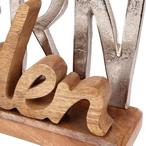 Lettering Sternstunden Made of Aluminium Mango Wood 38 X 8 X 17 cm With Customized Color and Sizes - Product Image 6