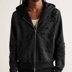 Sweat-shirt à capuche en molleton écologique 300 g/m², 100 % coton mélangé, pour homme, hiver, couleur et logo personnalisables - Product Image 4