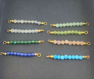 Gold Plated Crystal Rhinestone Rondelle Shape <b>Beads</b> Connectors 3.50mm Handmade Necklace <b>Bracelet</b> DIY <b>Making</b> Gemstone Bag - Product Image 3