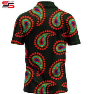 เสื้อโปโลพิมพ์ลายแบบระเหิดสำหรับผู้ชายเสื้อกอล์ฟคุณภาพสูง - Product Image 2