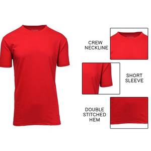 Camiseta familiar personalizada, camisetas lisas a granel, camisetas de manga corta con cuello redondo de algodón, mezcla de colores a granel - Product Image 3