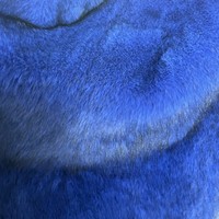 Tissu en fausse fourrure Little Fox bicolore bleu royal, 100% polyester, résistant à l'abrasion, infroissable, pour vêtements, jouets, décoration intérieure