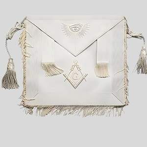 Tablier maçonnique exquis avec broderie à la main de haute qualité franc-maçon Regalia élégant et durable pour les cérémonies de loge - Product Image 5