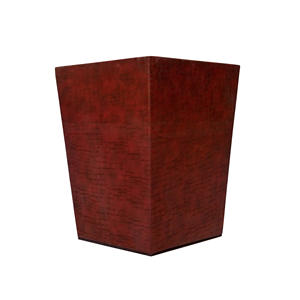 Vente en gros de seau de rangement écologique à dessus ouvert décoratif marron profond sans couvercle pour chambre à coucher ou salon - Product Image 2
