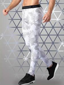 2024 vente en gros personnalisé sublimé hommes Fitness Compression Sport course Yoga pantalon non transparent tricoté tissu Leggings - Product Image 4