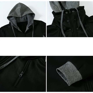 Top Selling Premium Quality Men's 450gsm Cotton Hoodie Breathable Stylish Zipper Hoodies <b>Beaded</b> Technique 100%Cotton Fashionable - Product Image 5