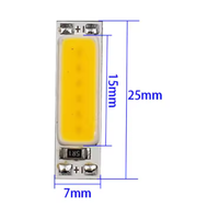 Puce LED COB 25x7mm 1W, source lumineuse miniature, ampoule LED 3V 3.7V, blanc chaud et blanc froid 3000K 6000K pour lampe de travail, signalisation, éclairage DIY