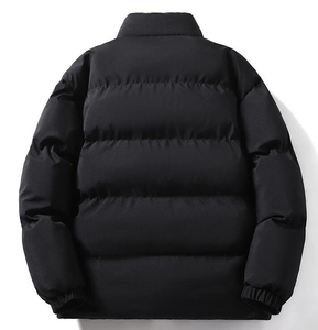 แจ็กเก็ตขนปลาปักเป้าสำหรับผู้ชายแจ็คเก็ตกลางแจ้งย้อมสีทึบสไตล์เมืองผลิตจากโรงงาน - Product Image 5