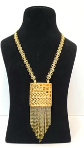 Ensembles de bijoux de mode vintage plaqués or 24K composés de laiton - Product Image 2