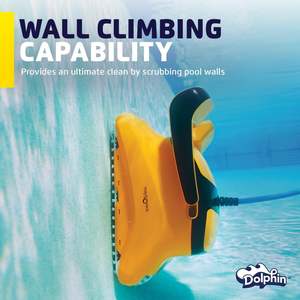 Top-selling New Wave 80 Automatic Robotic Pool Vacuum Cleaner Includes Remote Control and <b>Caddy</b>, Waterline Scrubber Brush, Ideal - Product Image 2