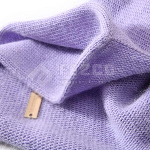 Winter Season Plain Dyed Custom Beanie Hat 100% Acrylic Warm Knitted Jacquard Beanie Hats Custom Logo - Product Image 2