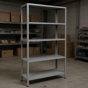 Kit de Estanterías Eurokit Gris Ral 7038 E500G, Encajables, 5 Niveles, 100x40x186cm - Product Image 3