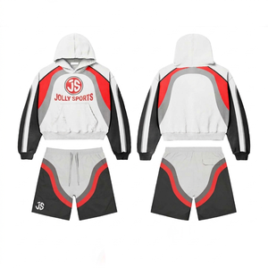 Women windbreaker short set 180 GSM polyester fabric black <b>white</b> <b>panel</b> design screen print custom logo Windbreaker Shorts Set - Product Image 6