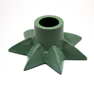 Linterna de hierro/vidrio decorativa de Navidad, linterna de soporte de vela de PC verde para decoraciones, venta al por mayor hecha a mano a granel - Product Image 6