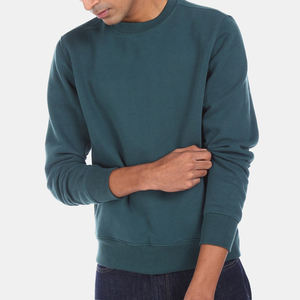 Haute qualité hiver hommes sweats Logo personnalisé 100% coton coupe-vent séchage rapide pull solide motif meilleure vente - Product Image 1