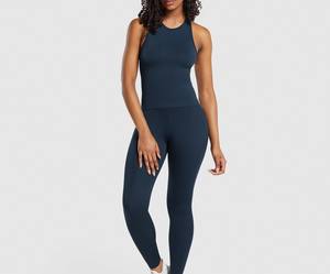 Top vente couleur unie vêtements de Yoga femmes respirant débardeur sans manches confortable Jogging porter femmes débardeur - Product Image 2